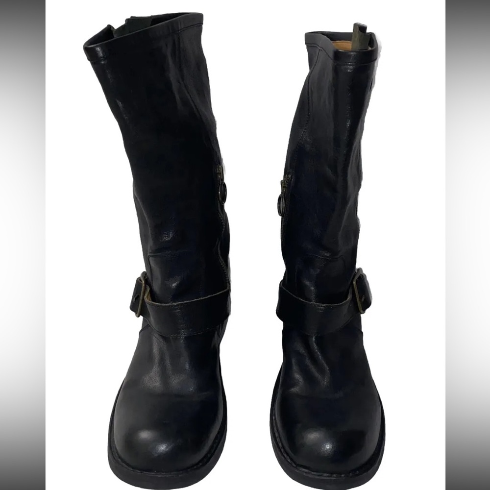 Fiorentini+Baker Mix Mik Moto Black Leather Boots 40/10. Fit true to size - Picture 4 of 16